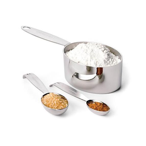  Cuisipro Stainless Steel Measuring Cup and Spoon Set: Home &  Kitchen