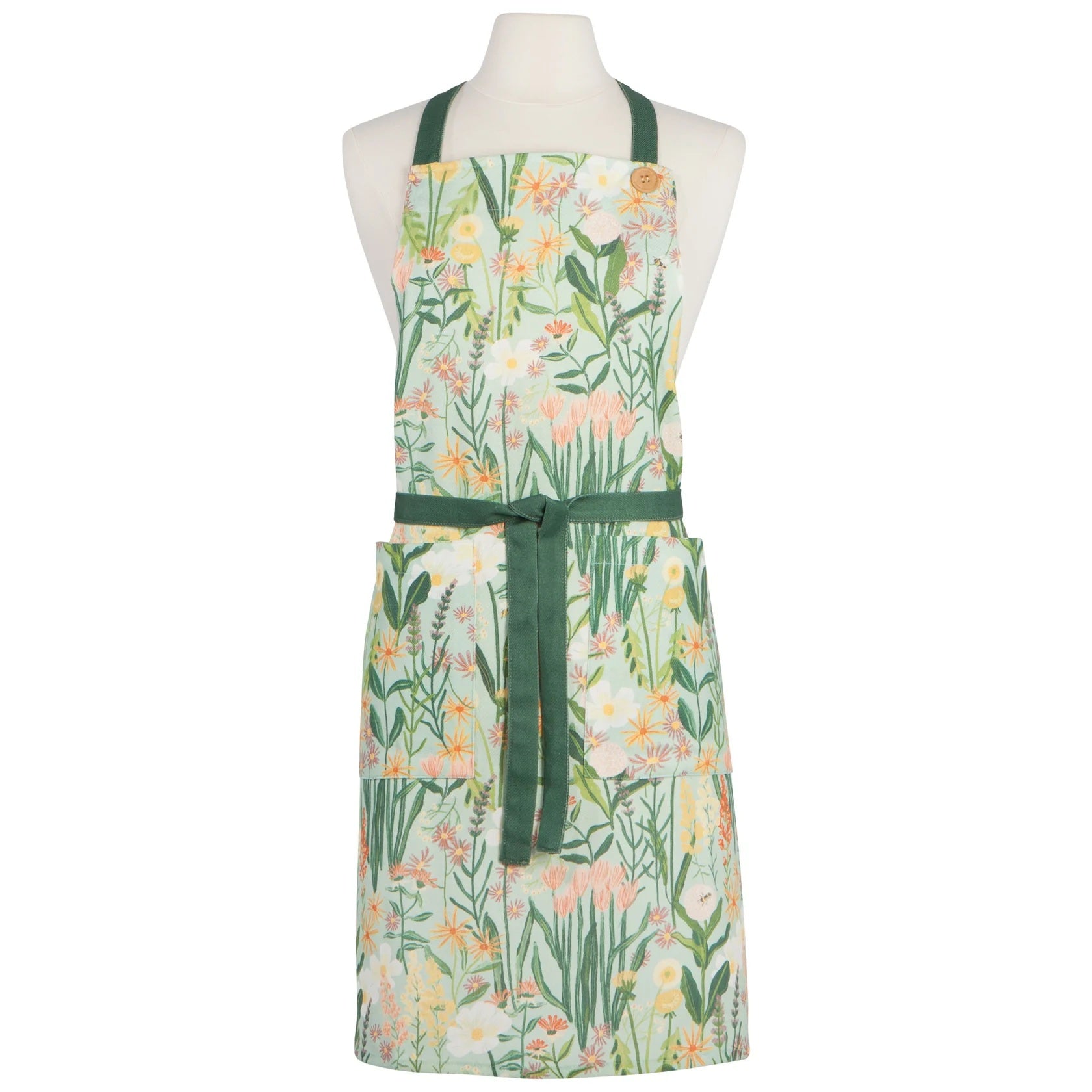 Bees & Blooms Spruce Apron