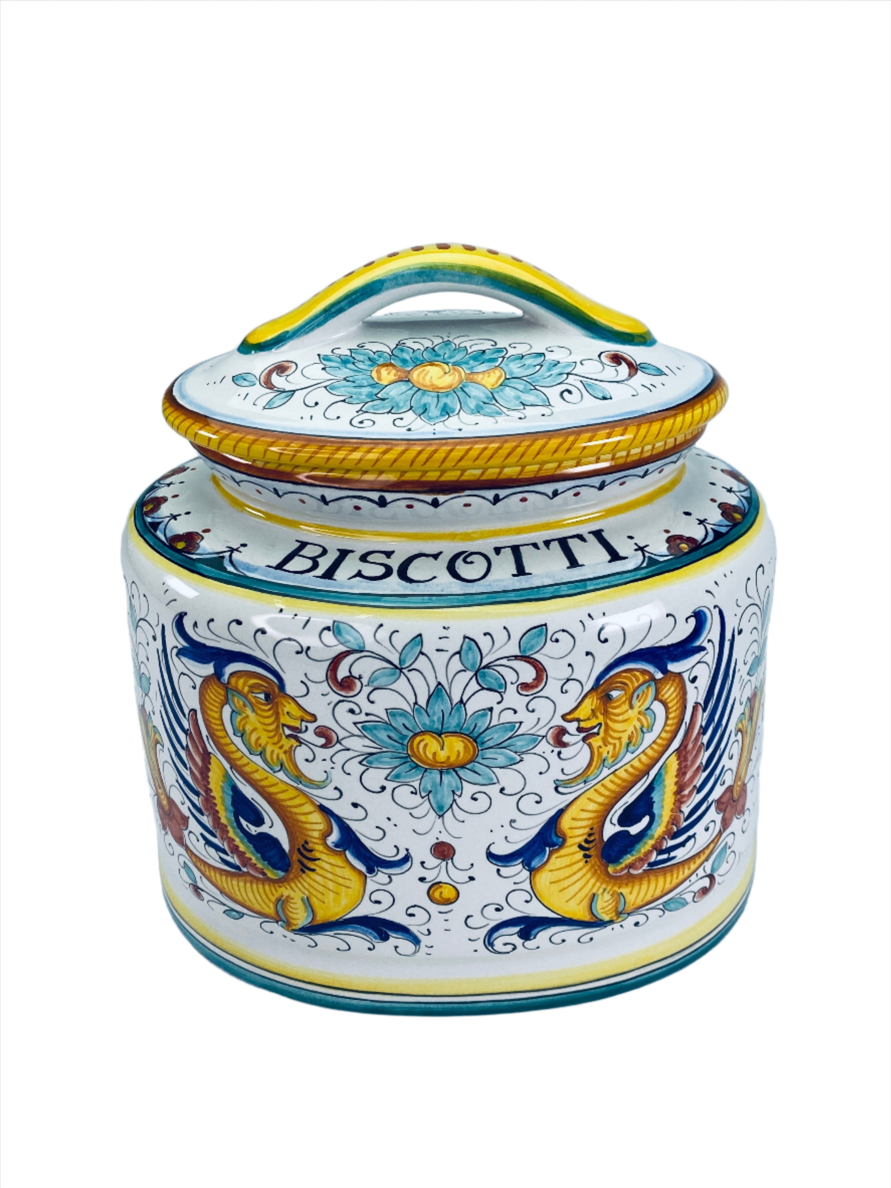 Gialletti & Pimpinelli Raffaellesco Oval Biscotti Jar