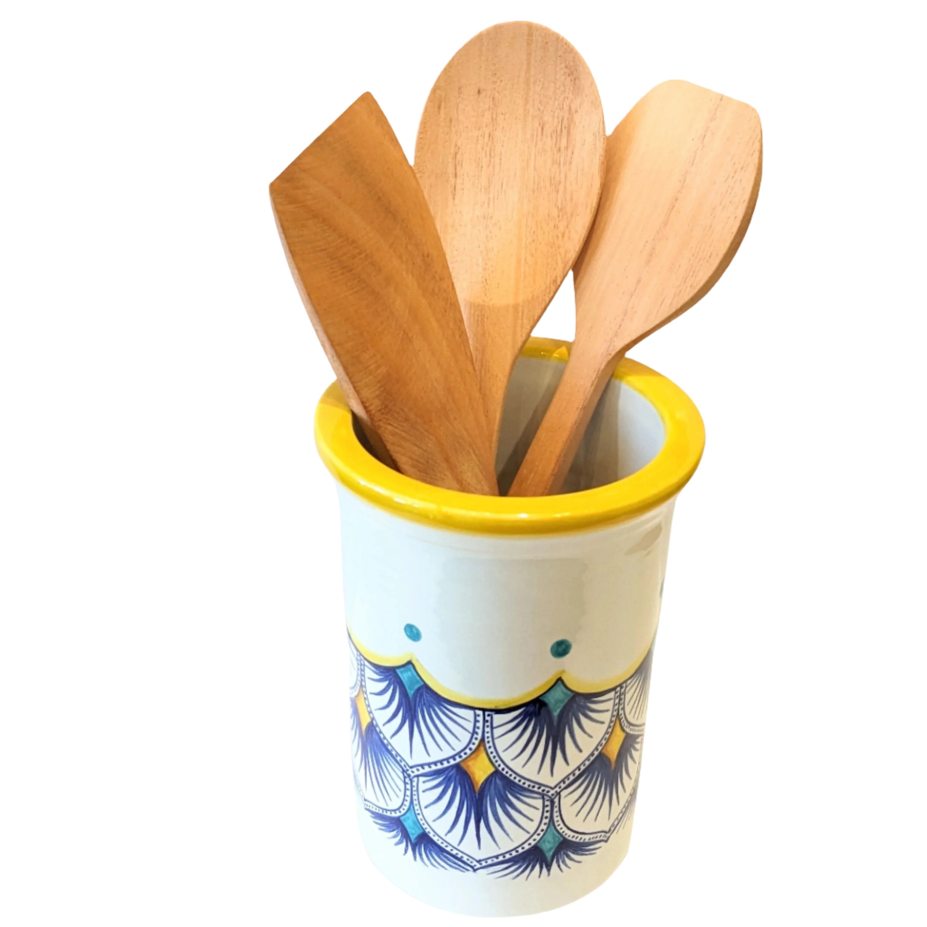 Gialletti & Pimpinelli Peacock Utensil Holder